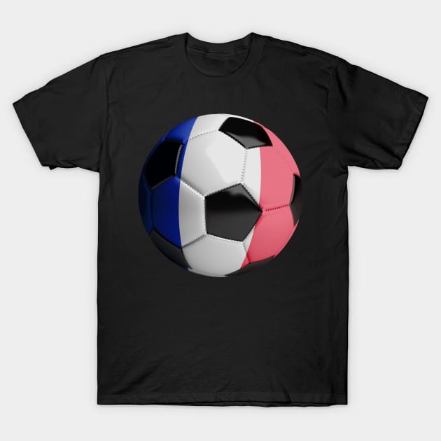 France Soccer Ball T-Shirt by reapolo